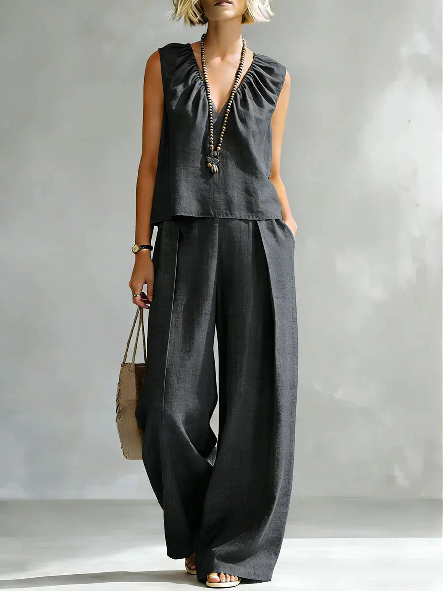 Celine Sleeveless Lounge Set