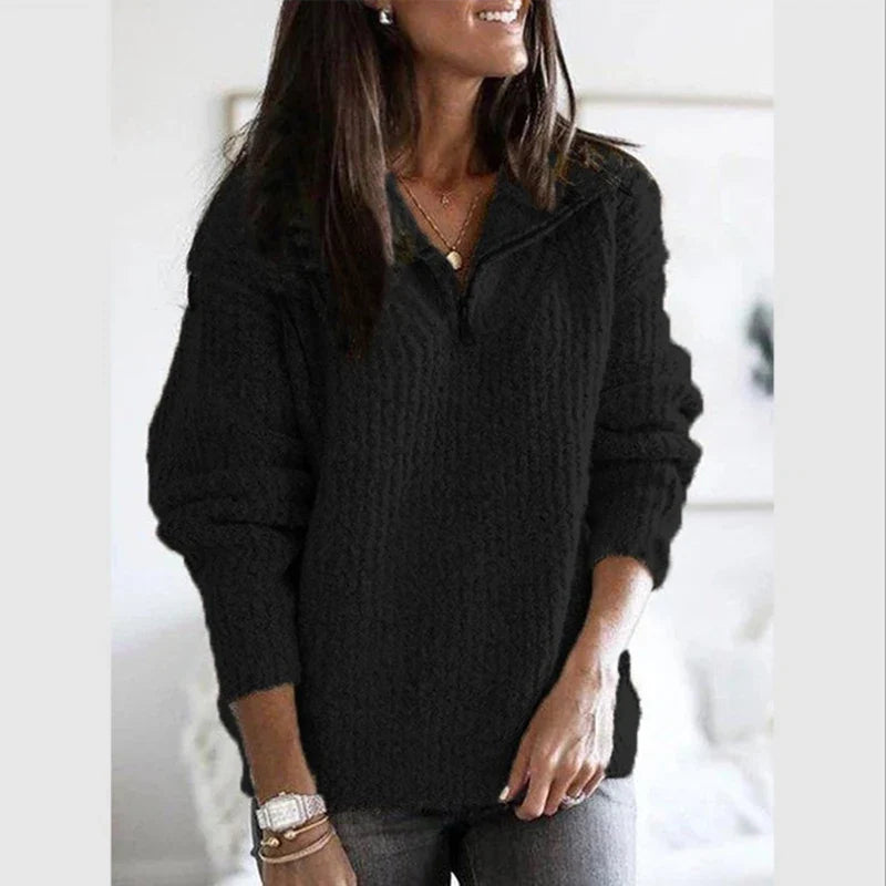 Solene Quarter Zip Sweater