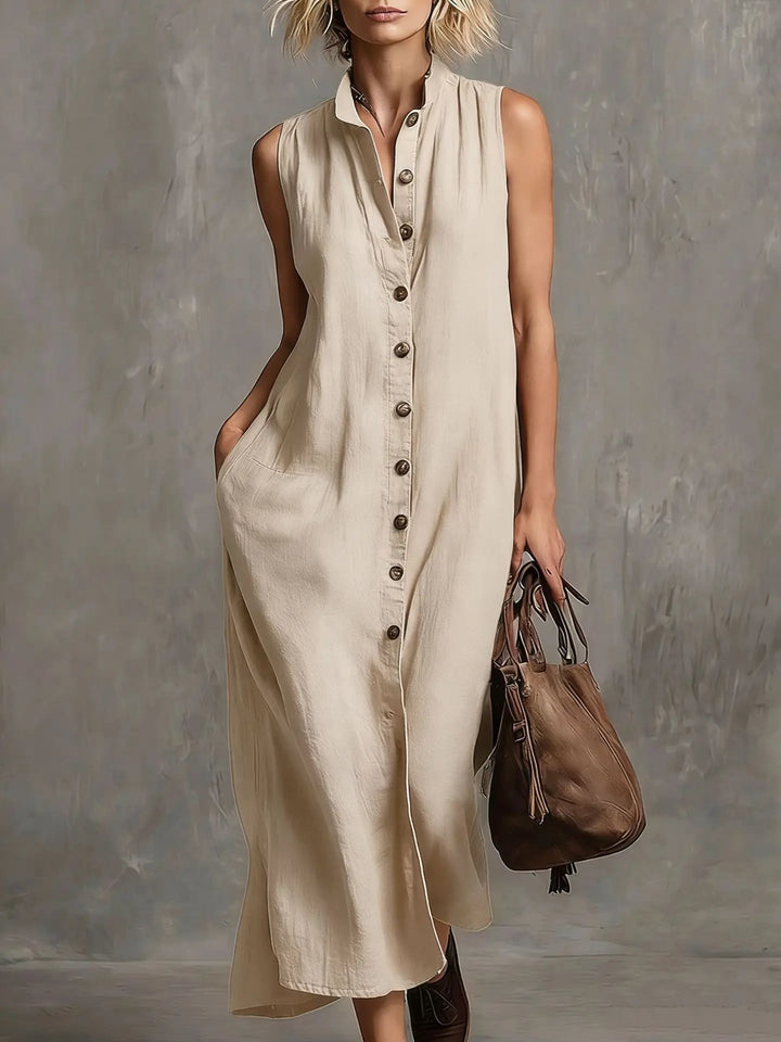 Anouk Relaxed Linen Maxi Dress