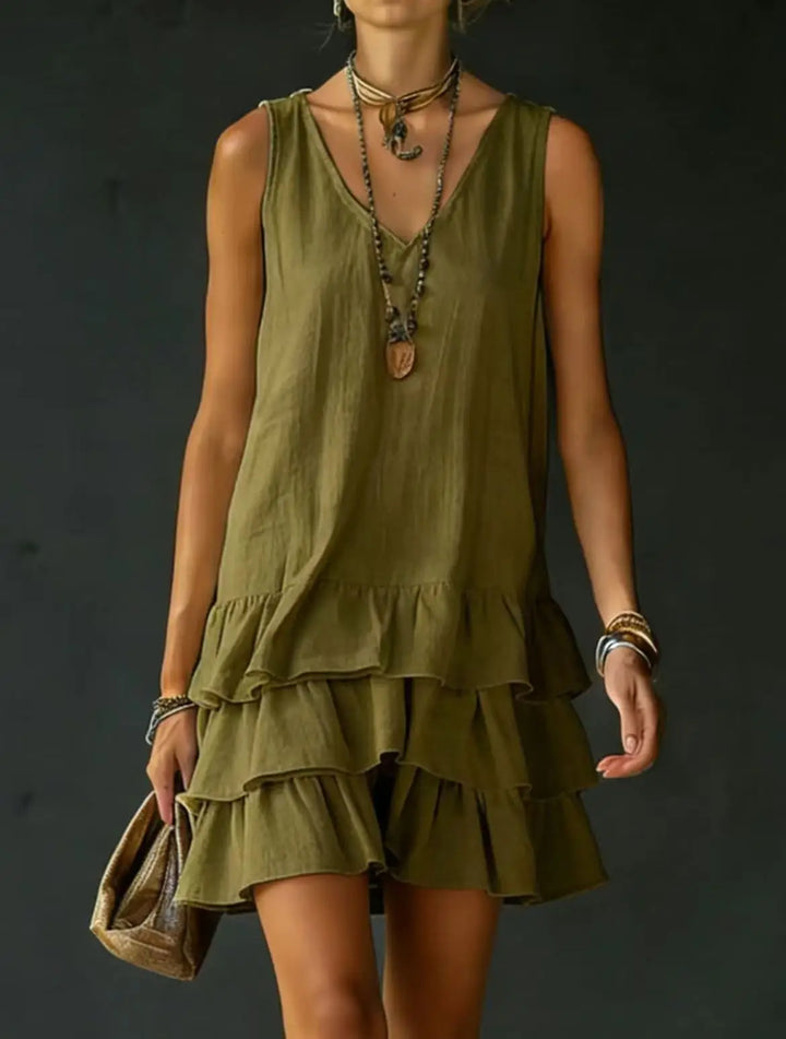 Theodora Ruffle Mini Dress