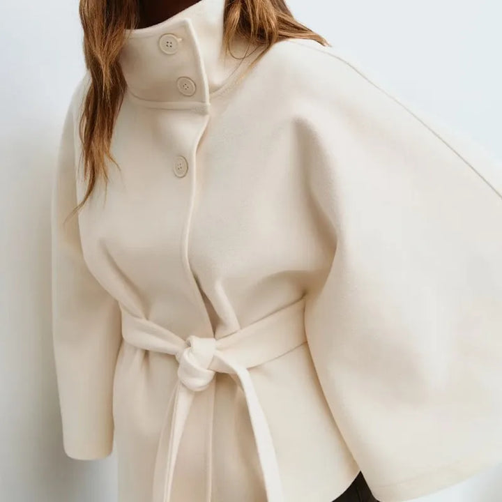 Anouk Belted Cape Jacket