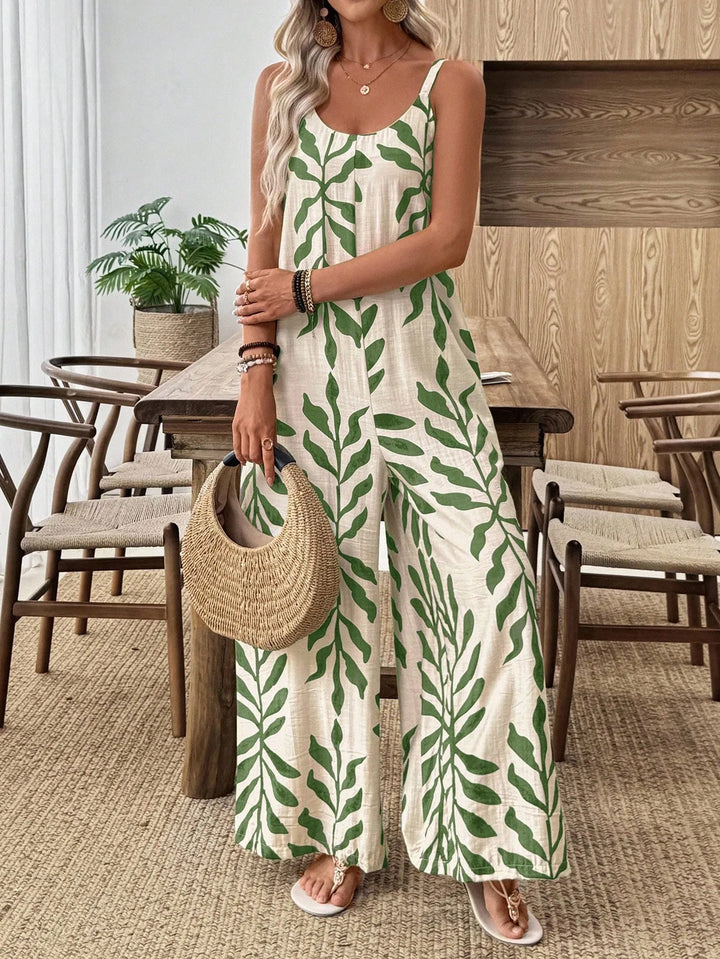 Regina Printed Wide Leg Jumpsuit