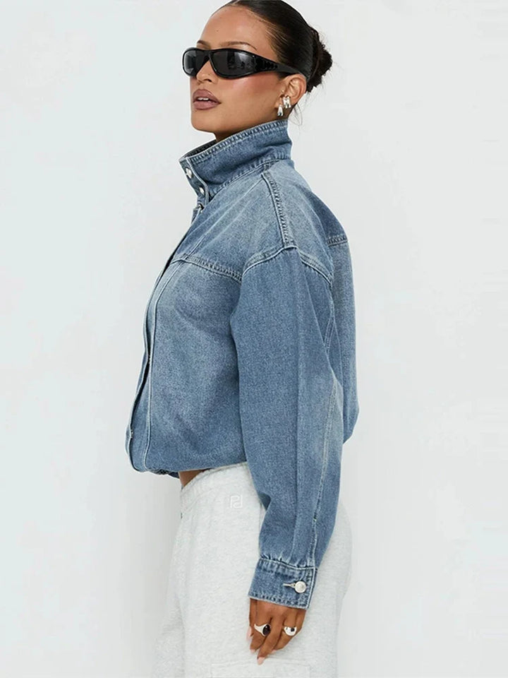 Kayleigh Cropped Denim Jacket