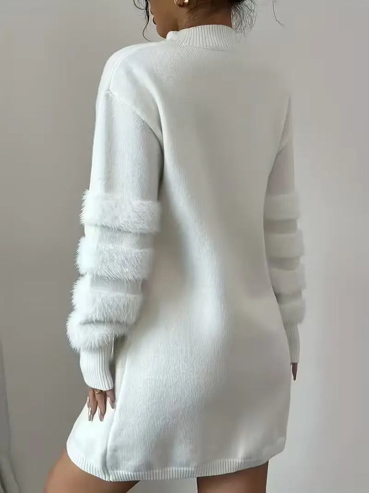 Corinne Mock Neck Sweater Dress