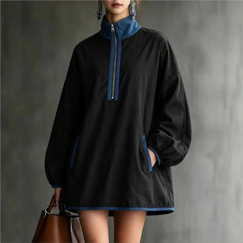 Elara Half Zip Mini Dress