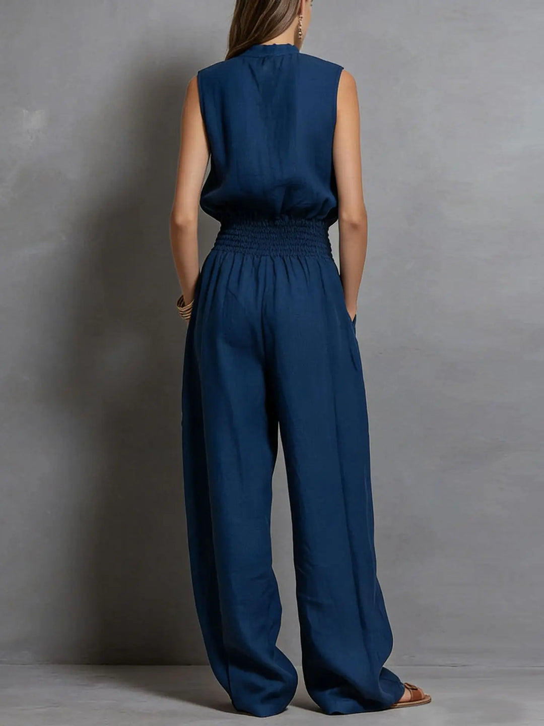 Georgia Drawstring Wide Leg Jumpsuit