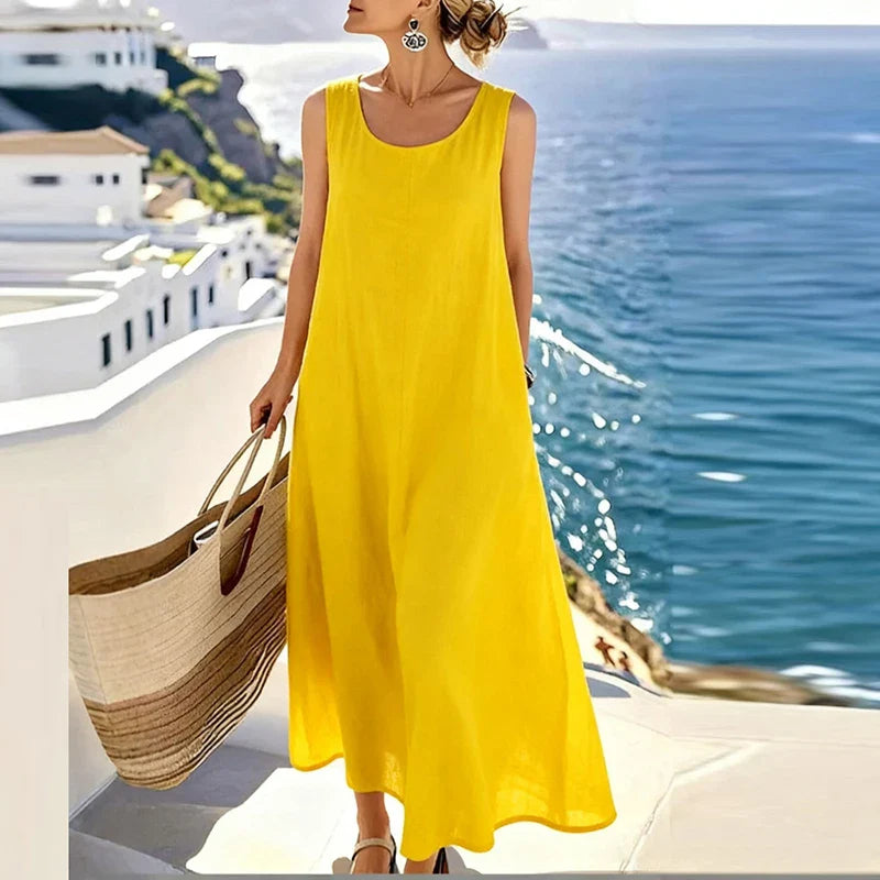 Lucelia Elegant Sleeveless Maxi Dress