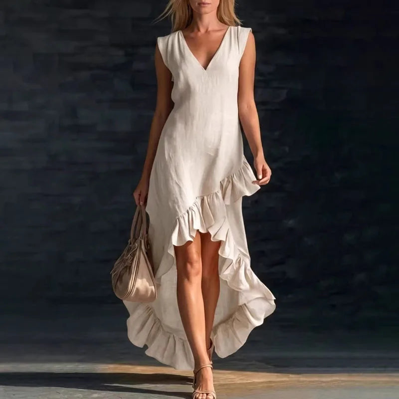 Jessica Flowy Ruffle Maxi Dress