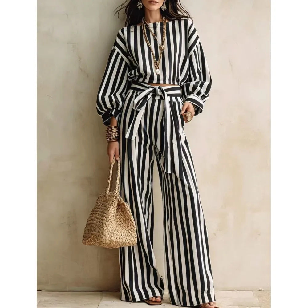 Abril Striped Matching Set