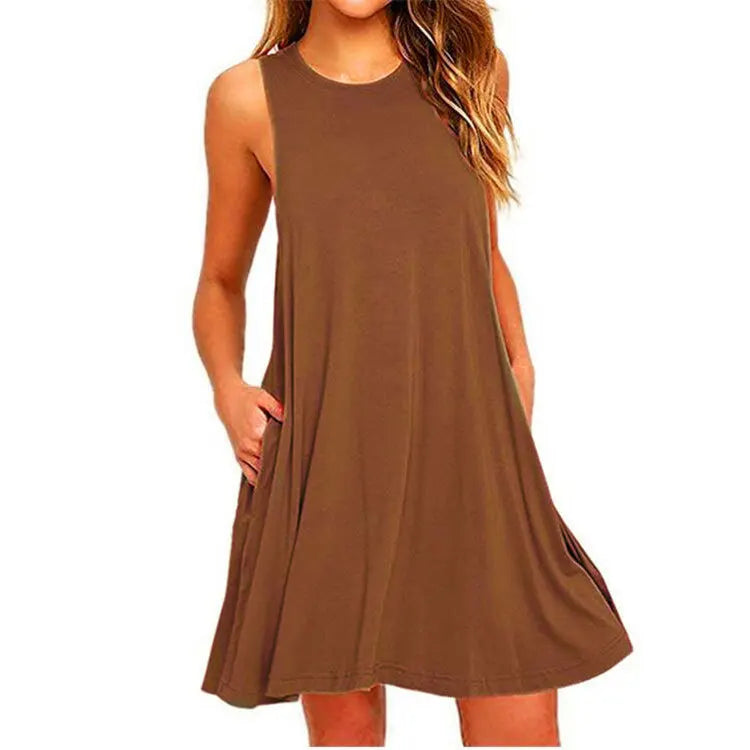 Liliana Sleeveless Swing Mini Dress
