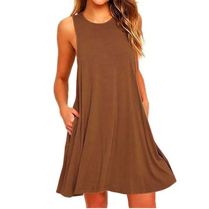 Liliana Sleeveless Swing Mini Dress