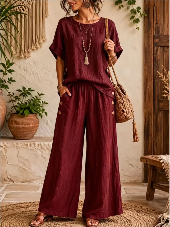 Eileen Casual Relaxed Trouser Set