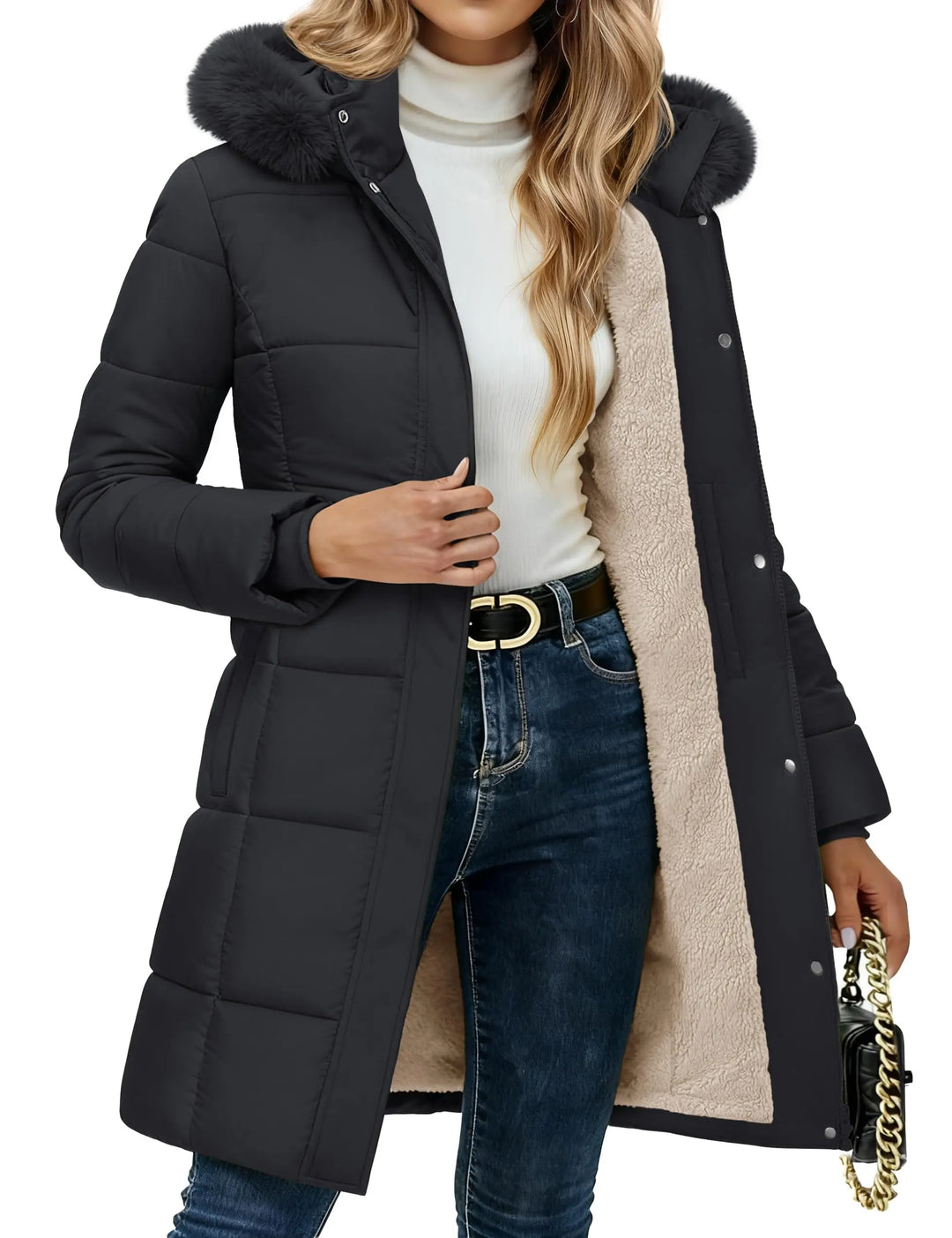 Federica Sherpa Lined Detachable Parka