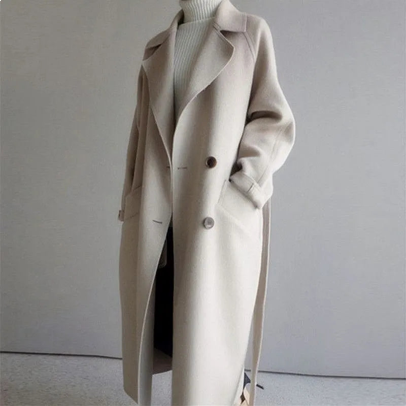 Larkspur Belted Wool Coat