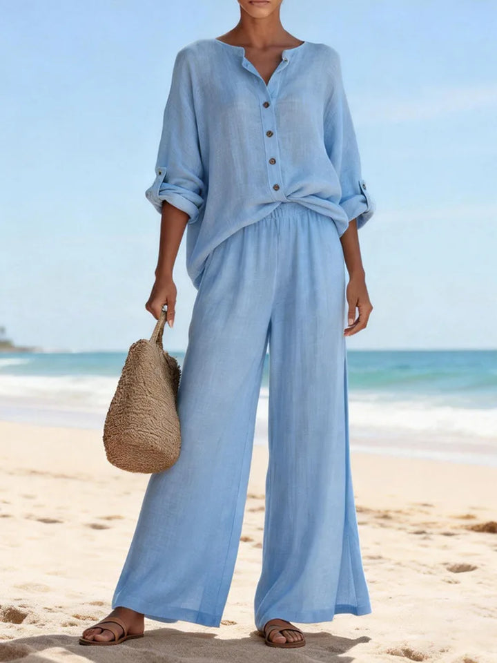 Natasha Casual Summer Trouser Set