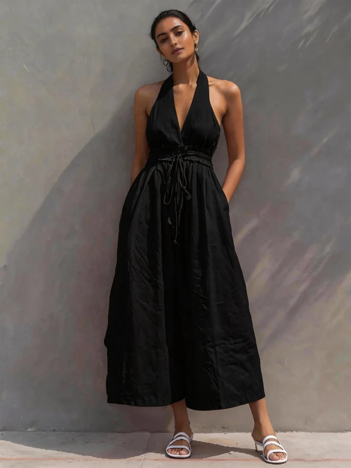 Yasmine Halter Neck Jumpsuit