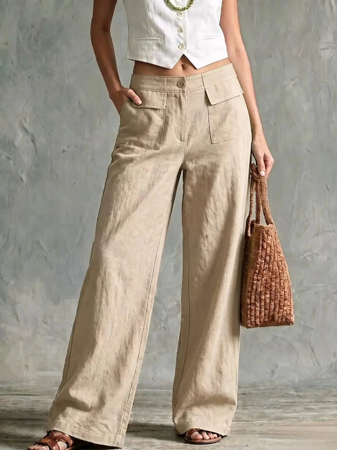 Myra High Waist Palazzo Trousers