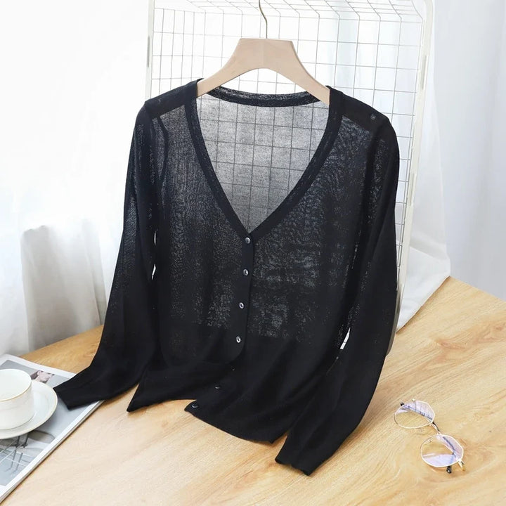 Nevaeh Ice Silk Cardigan