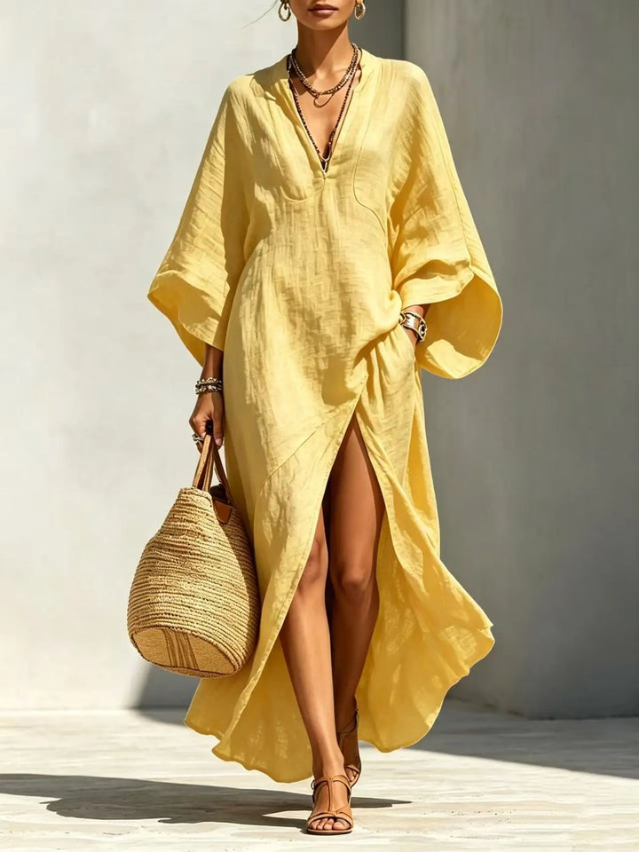 Rhiannon High Slit Boho Maxi Dress