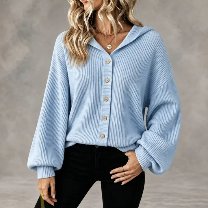 Blair Button Front Hooded Cardigan