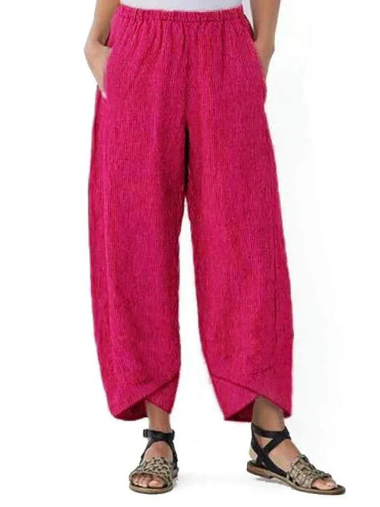 Madison Cotton Linen Harem Pants
