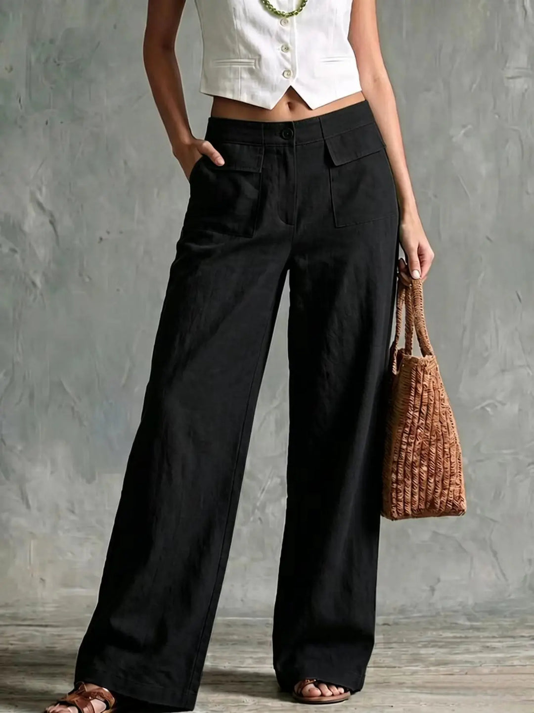 Myra High Waist Palazzo Trousers