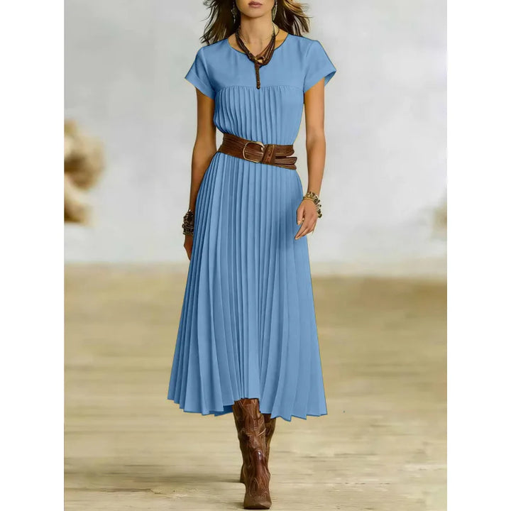 Tristana Elegant Pleated Maxi Dress