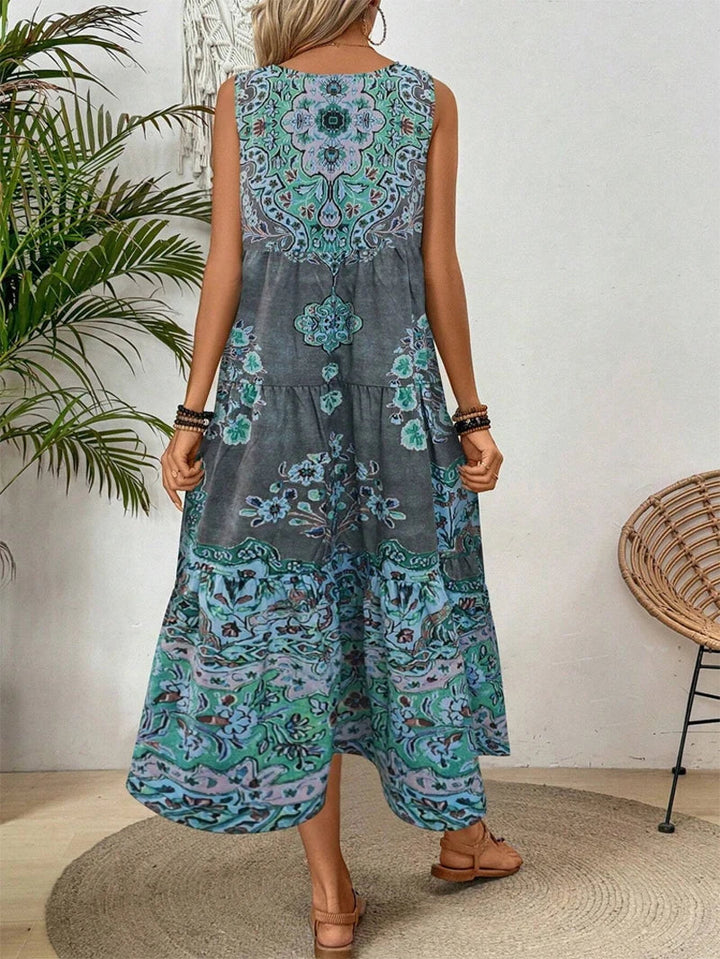 Angela Boho Printed Maxi Dress