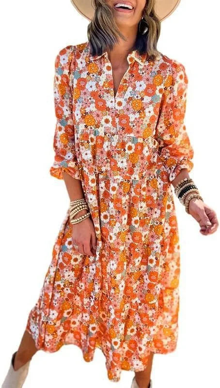 Grace Floral Bohemian Maxi Dress