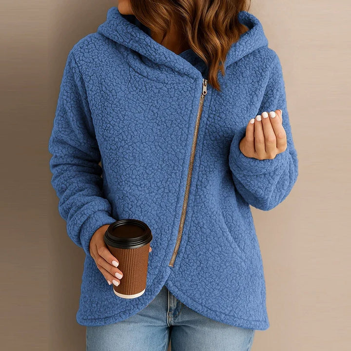 Phoebe Asymmetric Fleece Hoodie