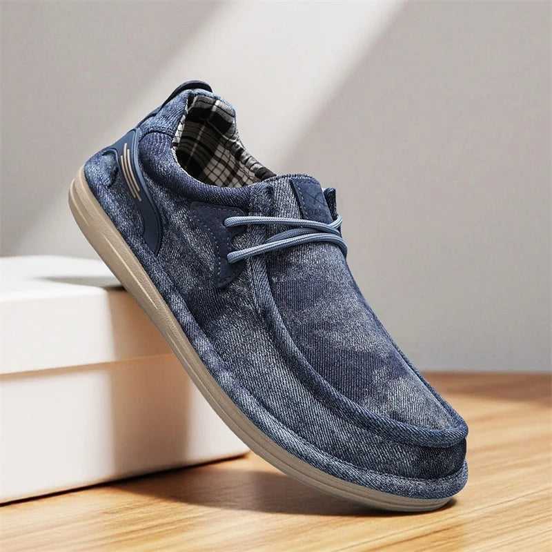 Wesley Washed Canvas Loafers
