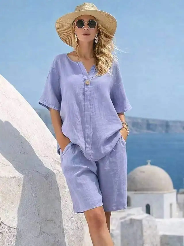 Ginevra Relaxed Vacay Shorts Set