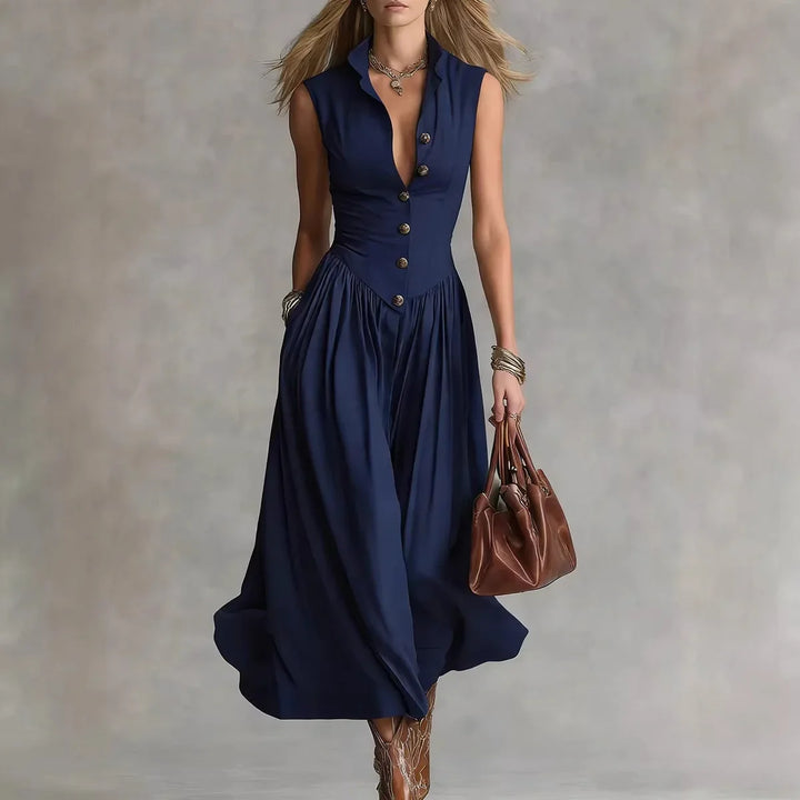 Martina Elegant Flowy Midi Dress