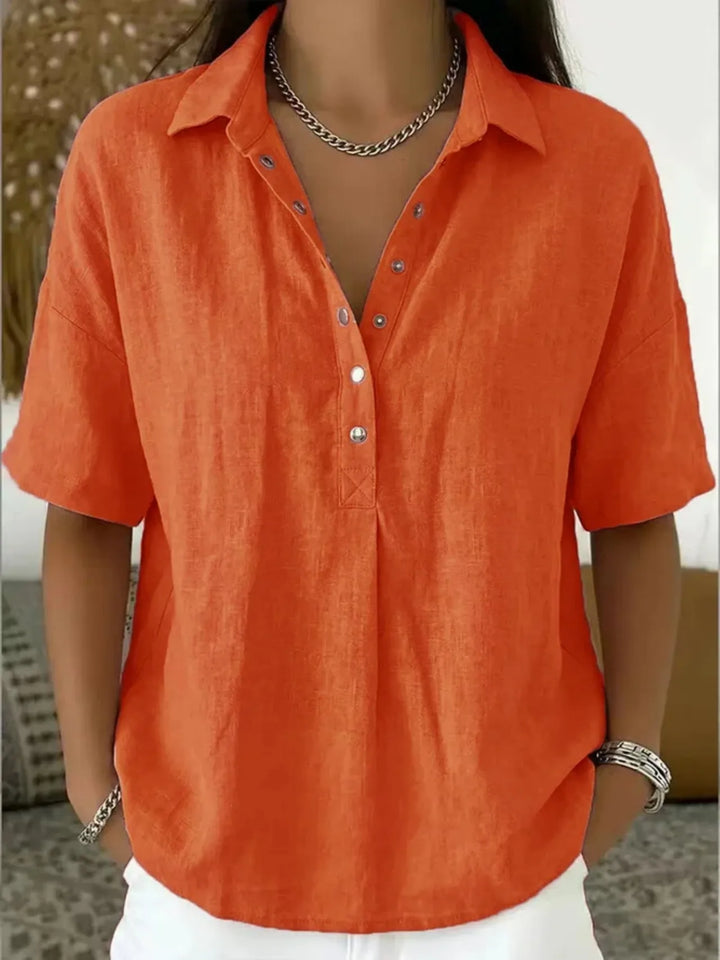 Casey Relaxed Linen Blouse