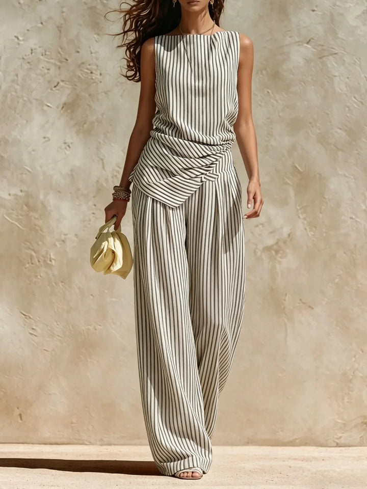 Aubrey Wide Leg Casual Jumpsuit