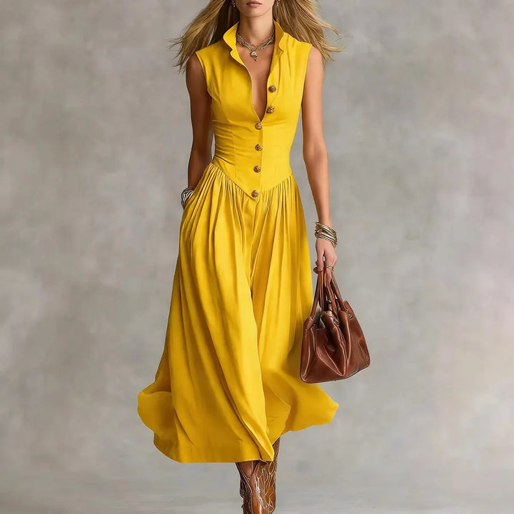 Martina Elegant Flowy Midi Dress