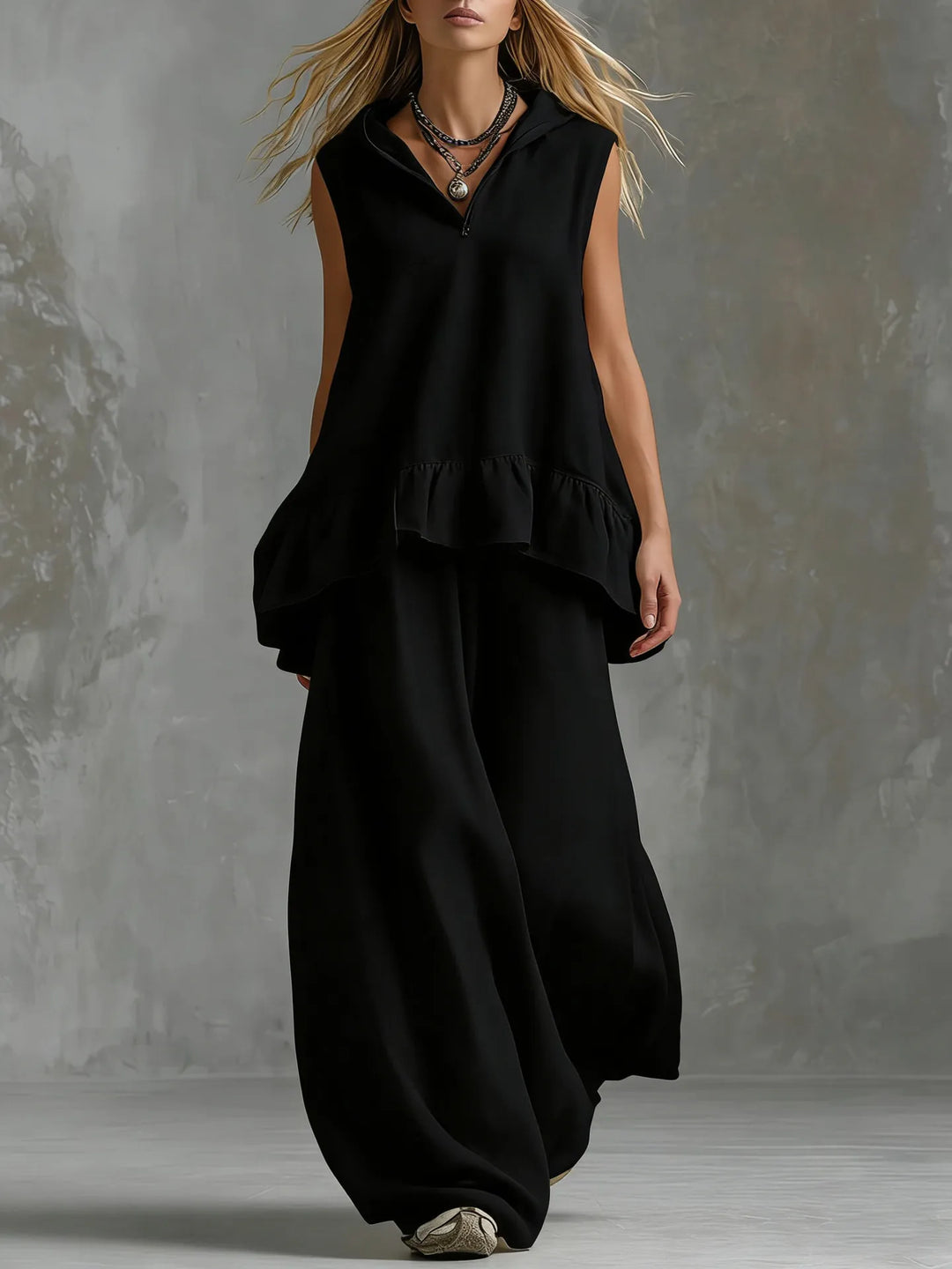 Nerissa Ruffle Pants Set