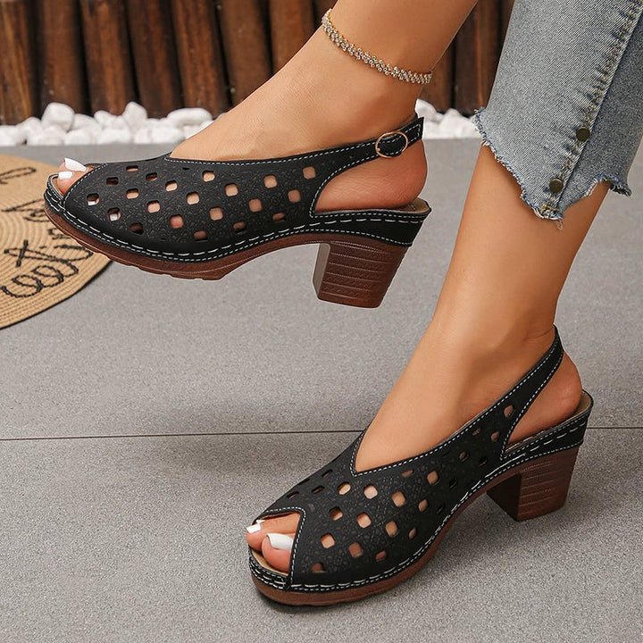 Macey Orthopedic Peep Toe Sandals