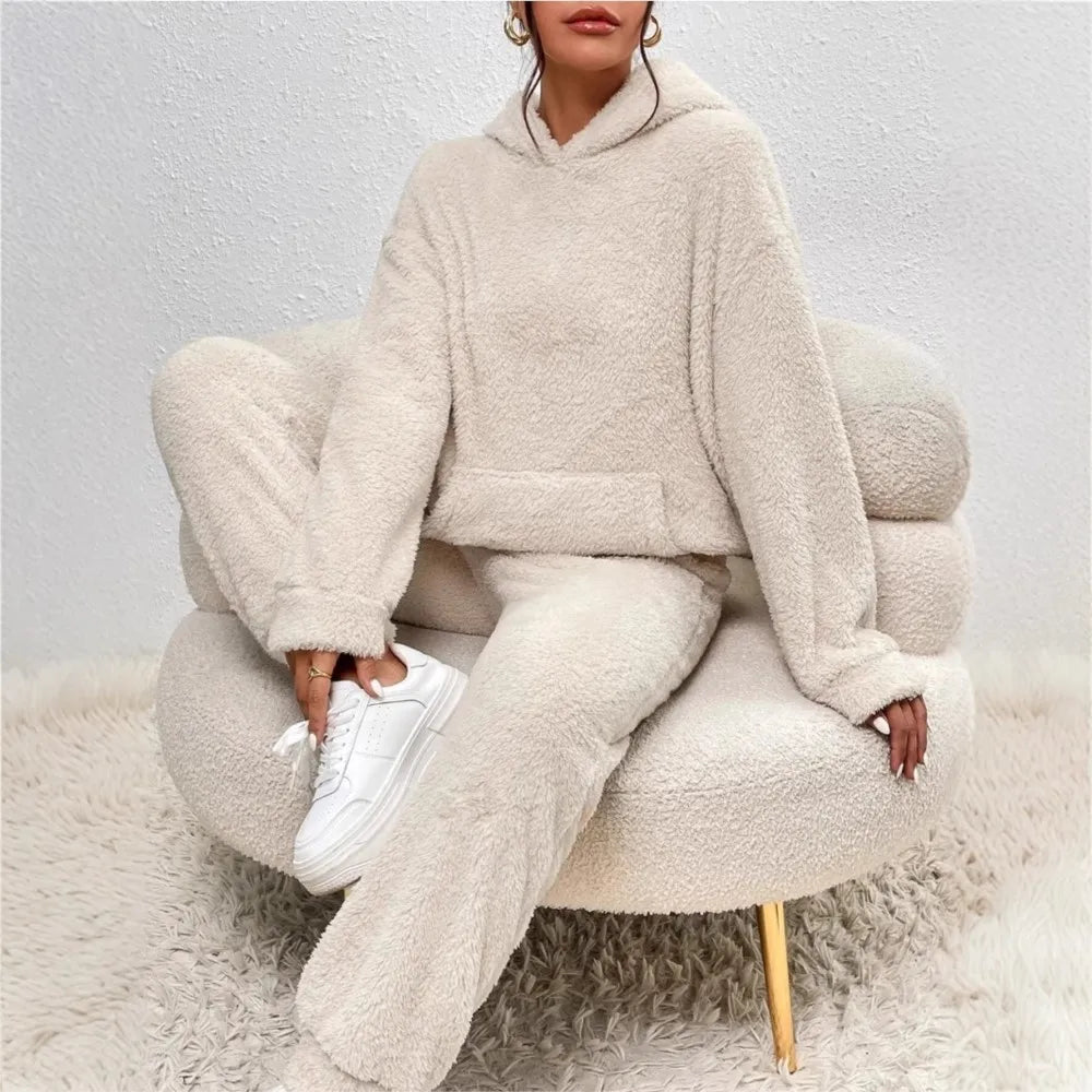 Faustine Cozy Hooded Fleece Set