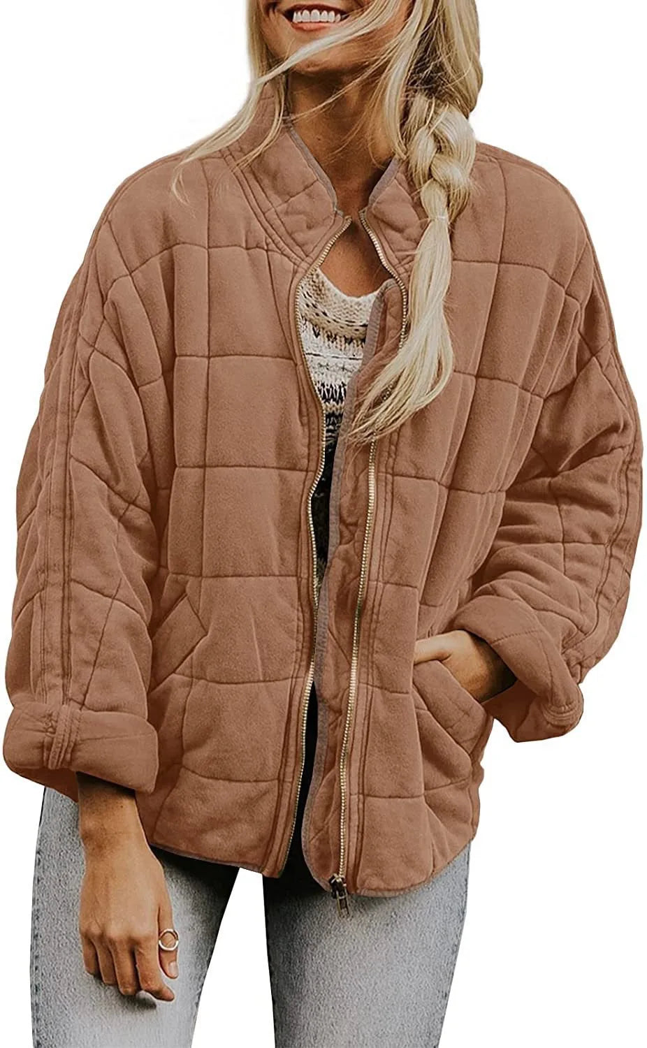 Marchetti Quilted Bomber Jacket
