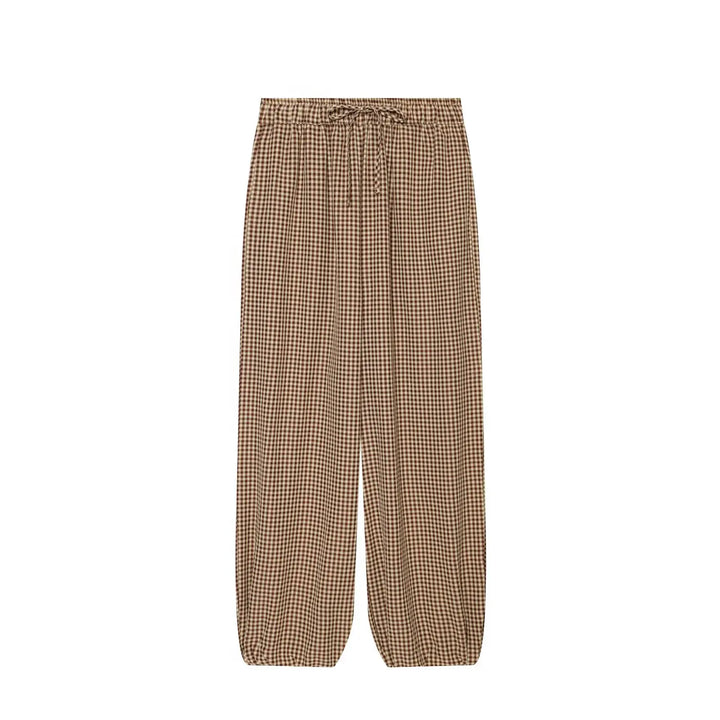Grace Plaid Lantern Trousers
