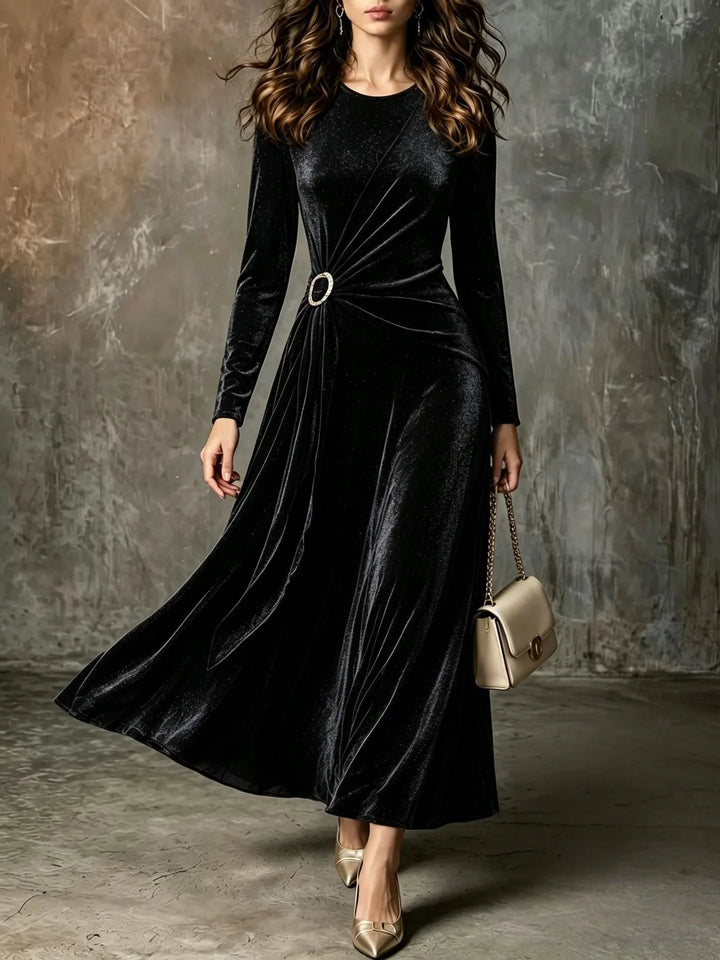 Nicoletta Gathered Waist Dress