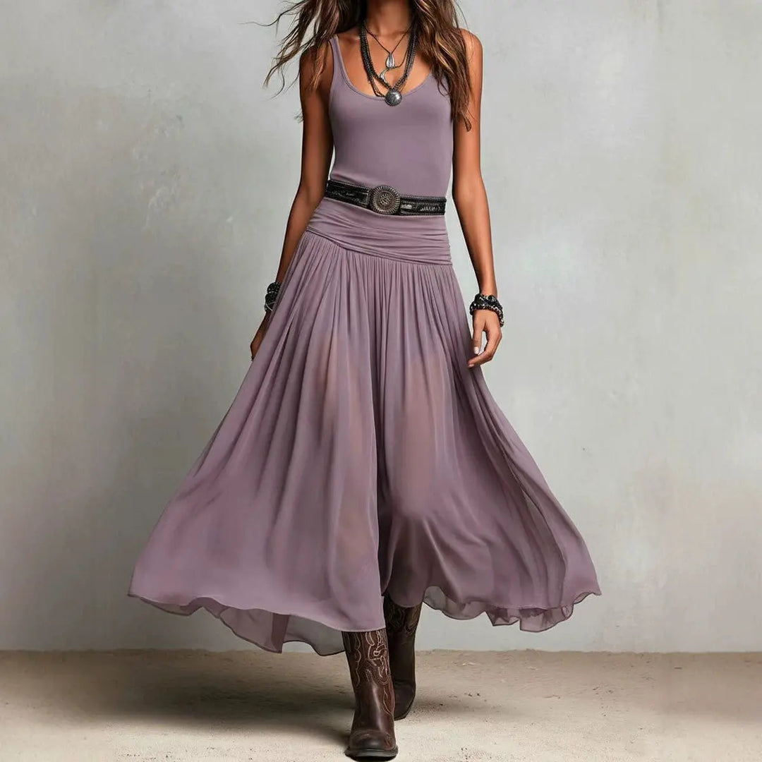 Loretta Effortless Flowy Bohemian Maxi Dress