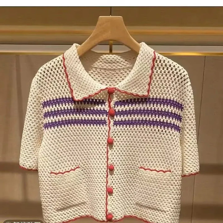Alicia Crochet Knitted Blouse