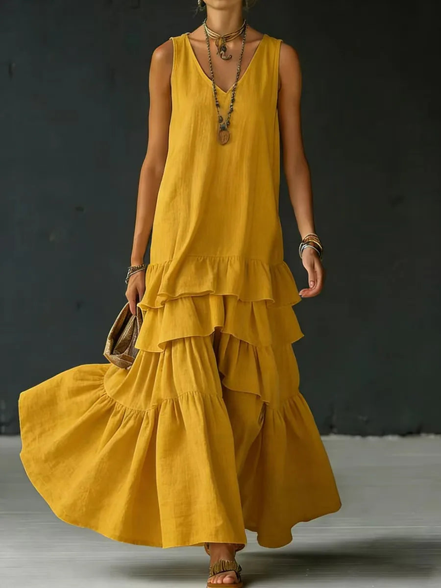 Dakota Tiered Ruffle Maxi Dress
