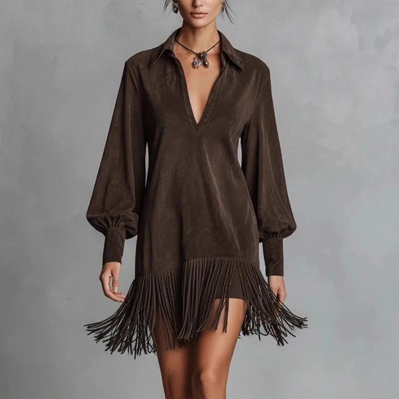 Marielle Relaxed Fit Tassel Dress