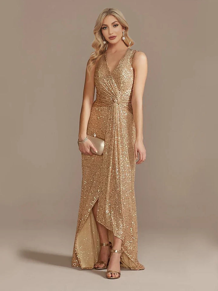 Mireya Sequin Evening Wedding Guest Dress