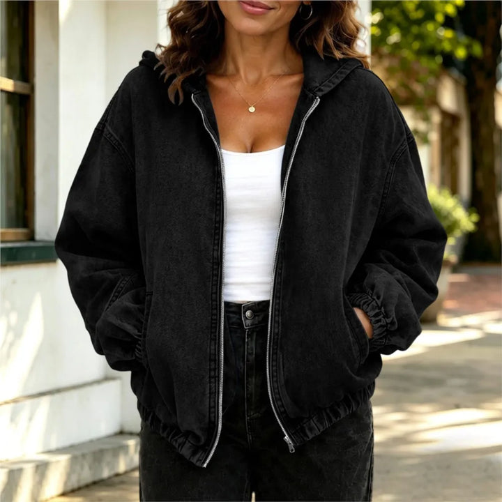 Harper Hooded Denim Jacket