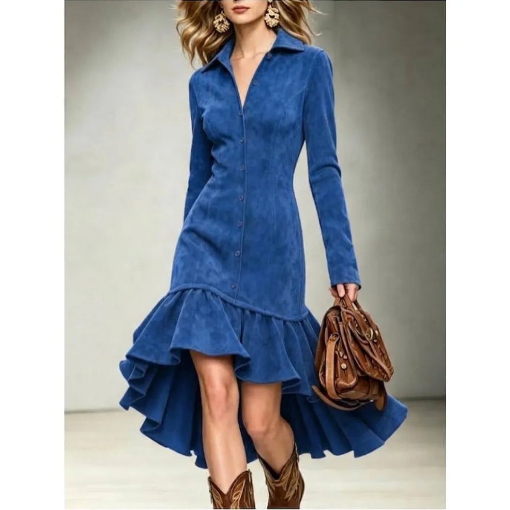 Theodric Faux Suede Dress