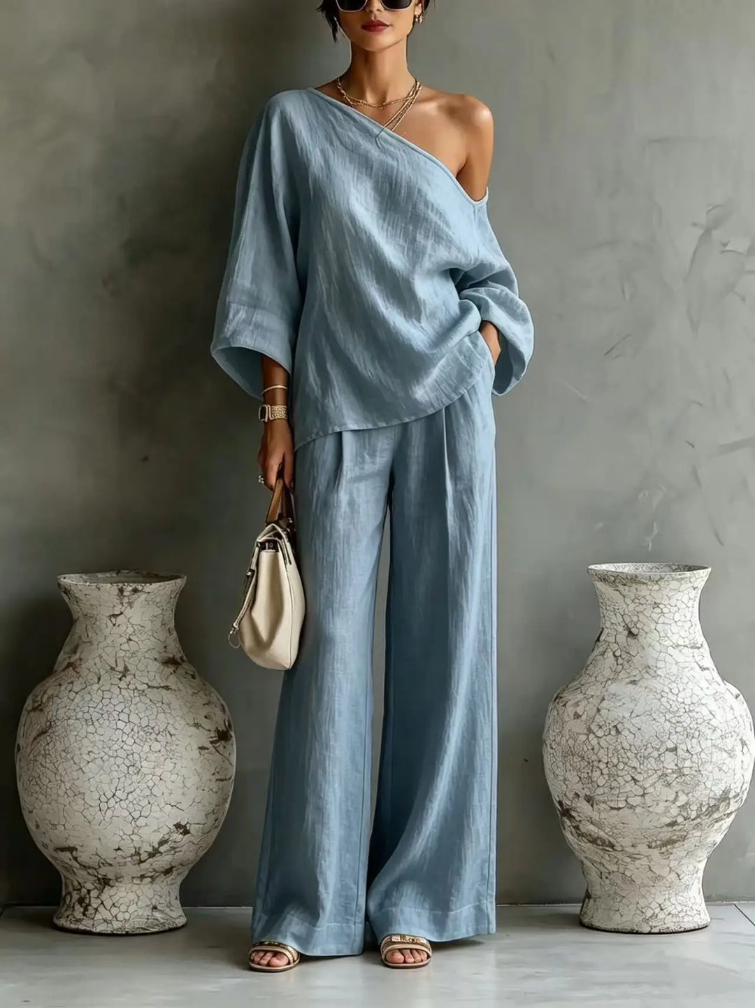 Arya One Shoulder Matching Set